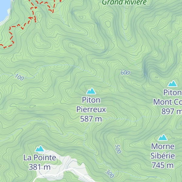 Map of Piton Pierreux