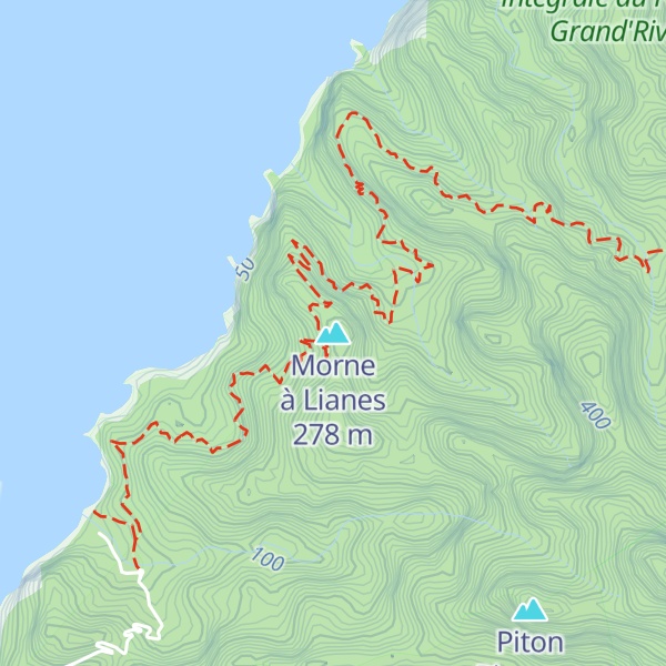 Map of Morne à Lianes