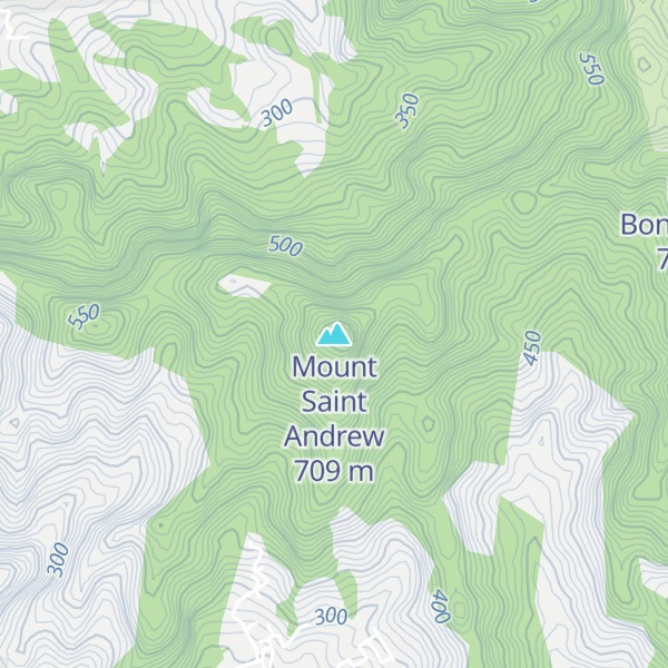 Map of Mount Saint Andrew
