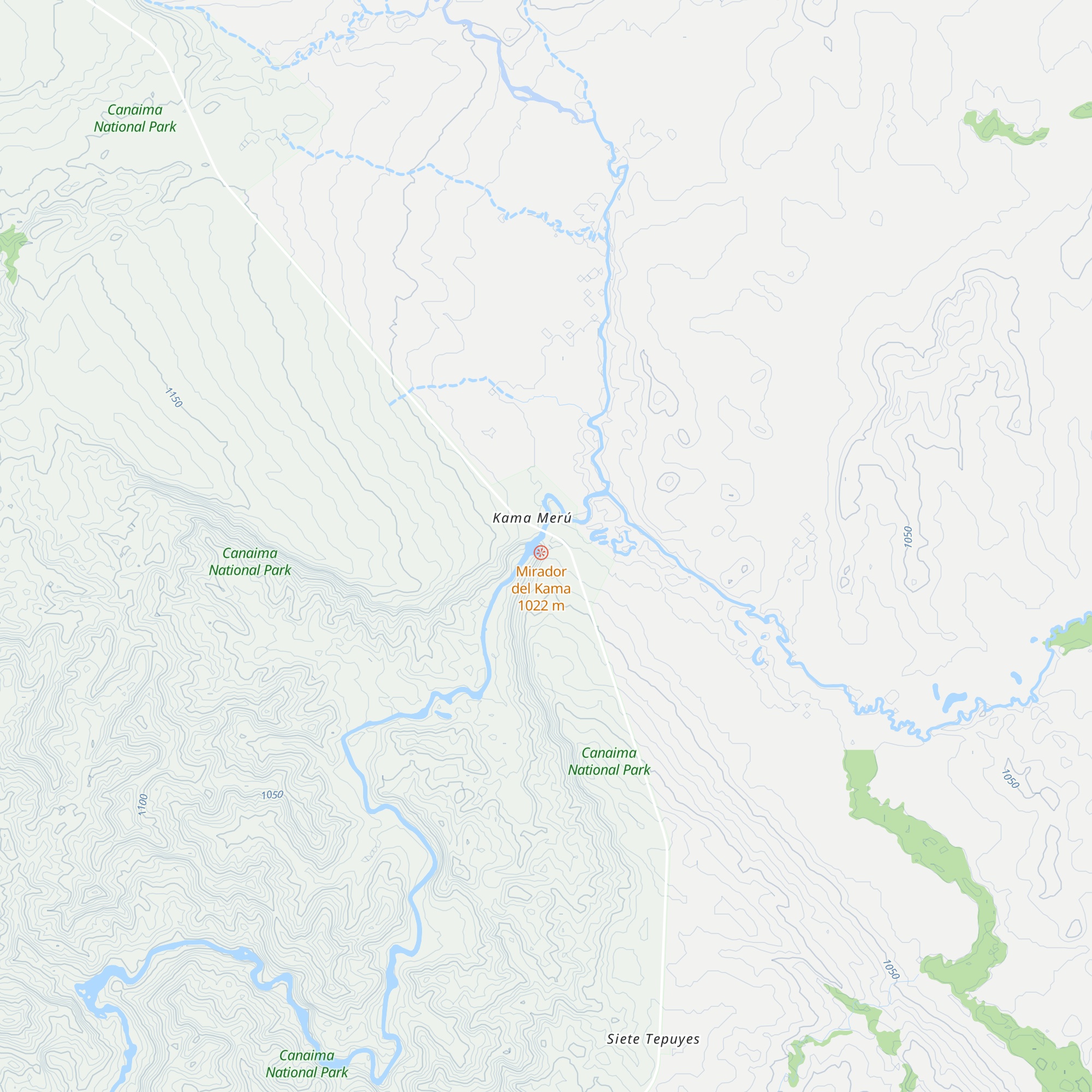 Cabañas Kama-Merú map