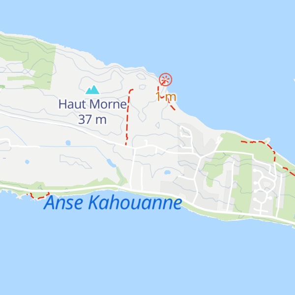 Map of Gîte Pointe des Châteaux