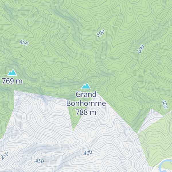 Map of Grand Bonhomme