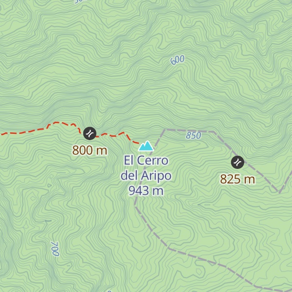 Map of El Cerro del Aripo