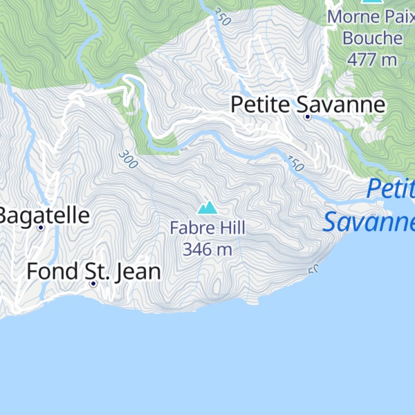 Map of Fabre Hill