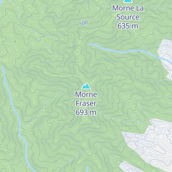 Map of Morne Fraser