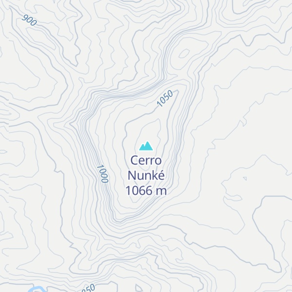 Map of Cerro Nunké