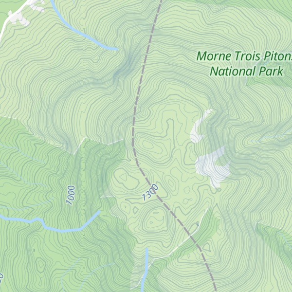 Map of Morne Trois Piton
