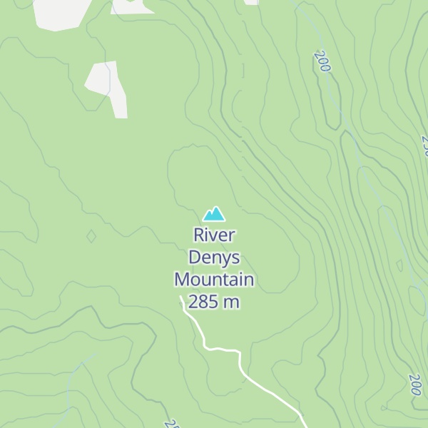 Map of River Denys Mountain