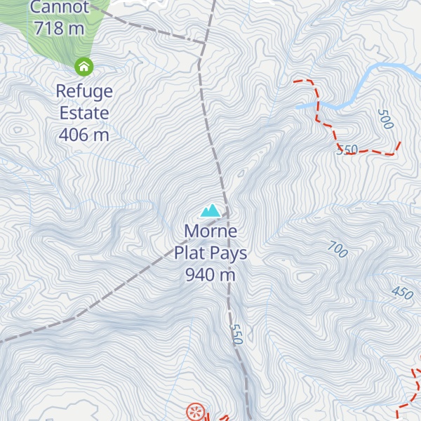 Map of Morne Plat Pays