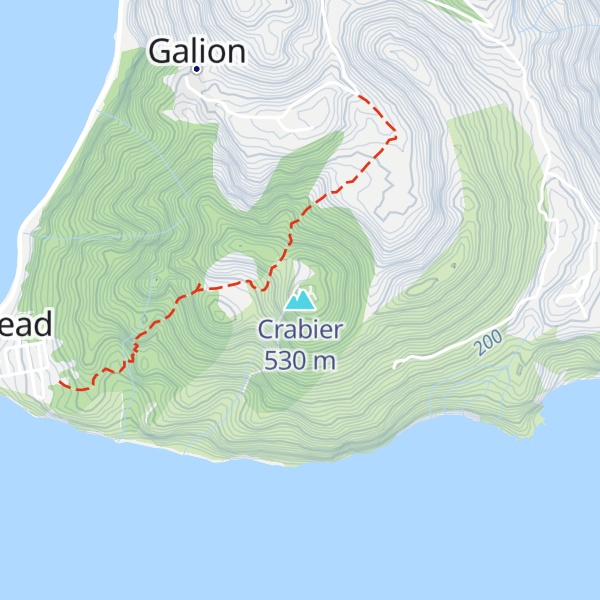 Map of Crabier