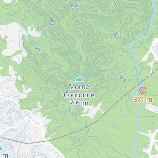Map of Morne Couronne