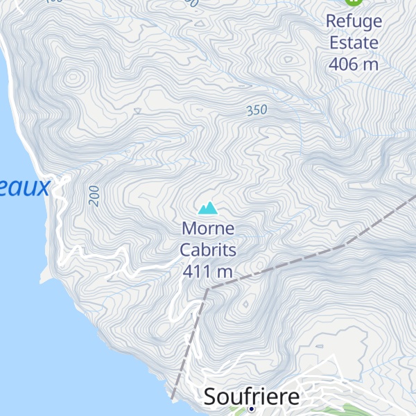 Map of Morne Cabrits