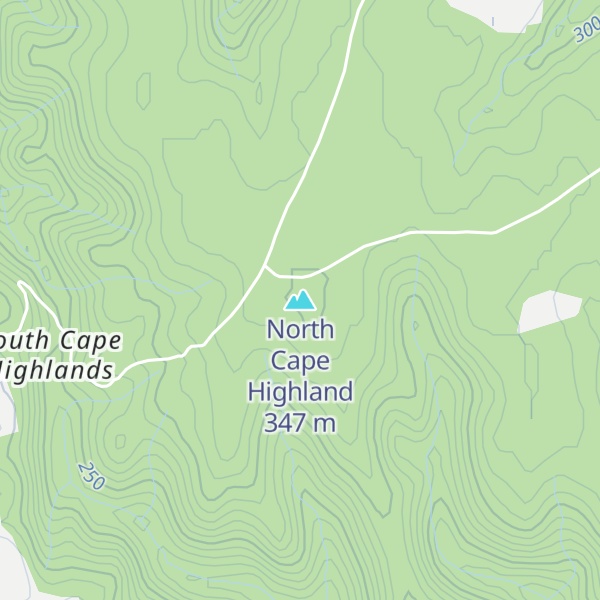 Map of North Cape Highland
