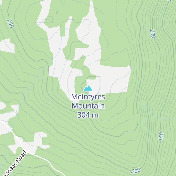 Map of McIntyres Mountain