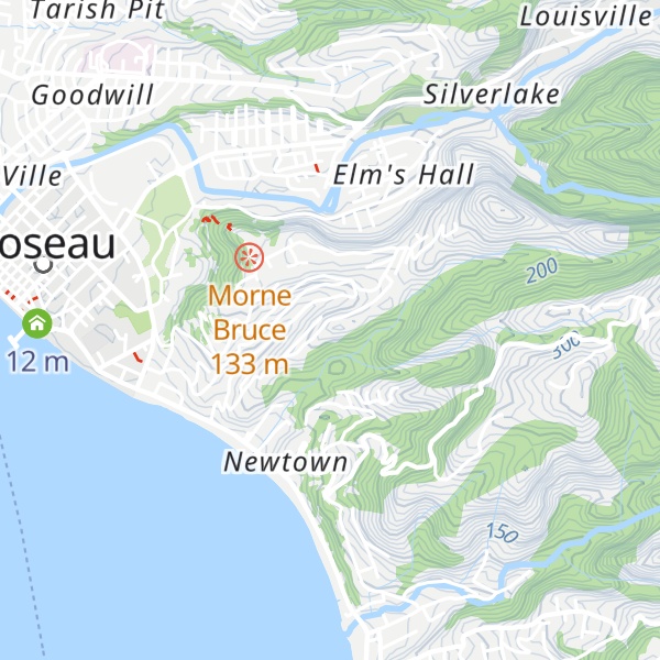 Map of Melville Battery
