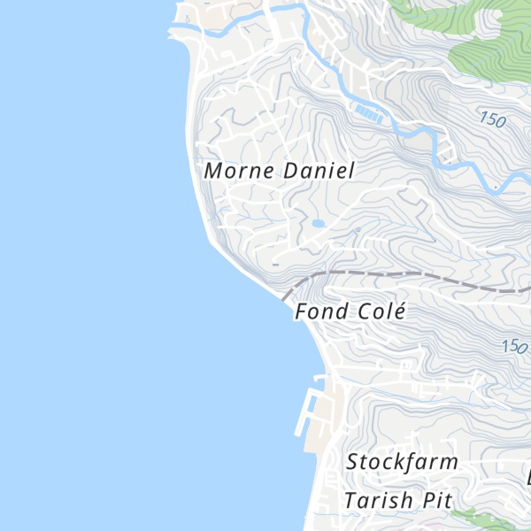 Map of Morne Daniel