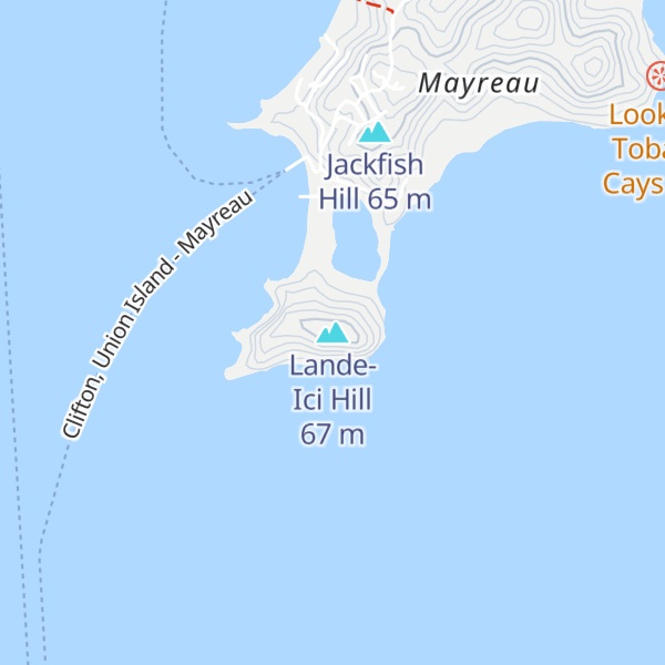 Map of Lande-Ici Hill