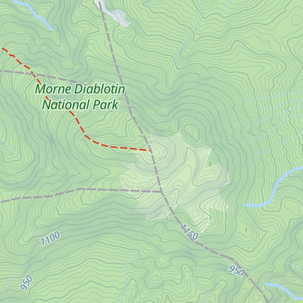 Map of Morne Diablotins