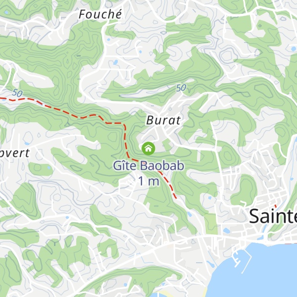 Map of Gîte Baobab
