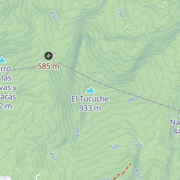 Map of El Tucuche