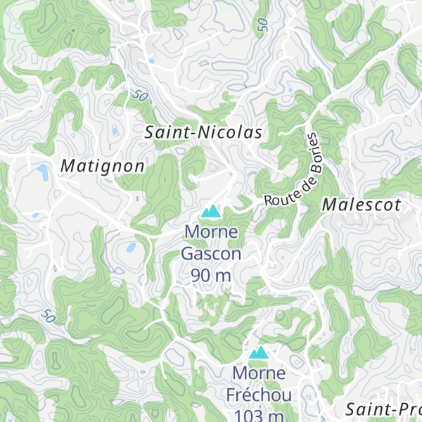 Map of Morne Gascon