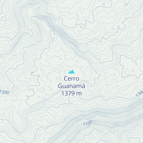 Map of Cerro Guanamá