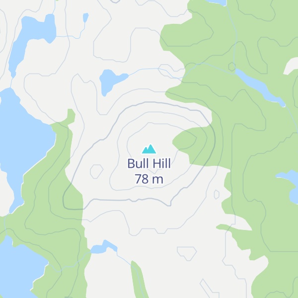 Map of Bull Hill