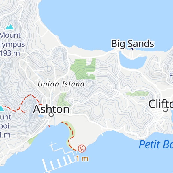 Map of Sand Cay