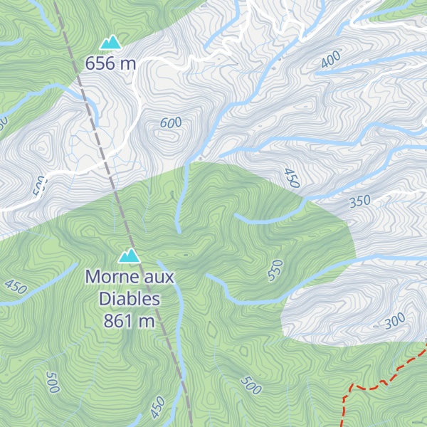 Map of Bellevue Mountain