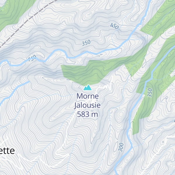 Map of Morne Jalousie