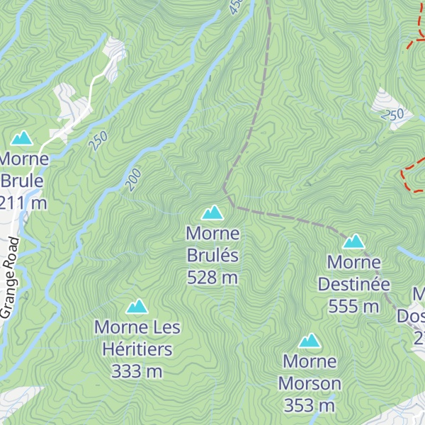 Map of Morne Brulés