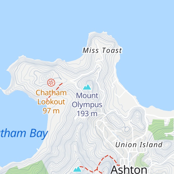 Map of Mount Olympus