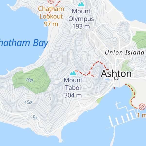 Map of Mount Taboi
