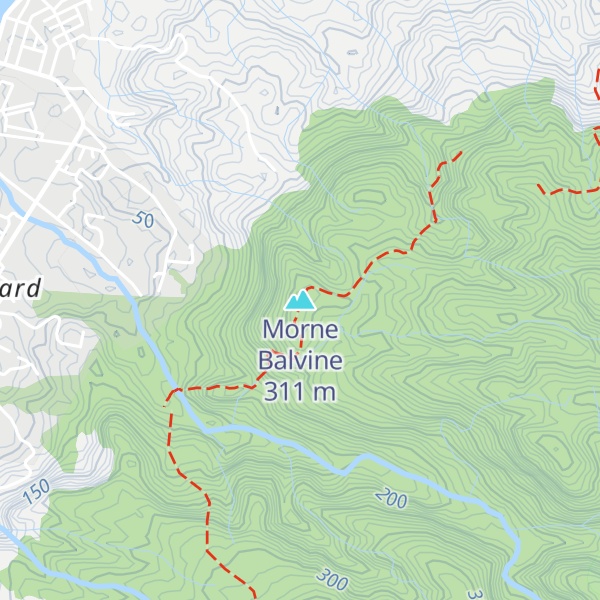 Map of Morne Balvine