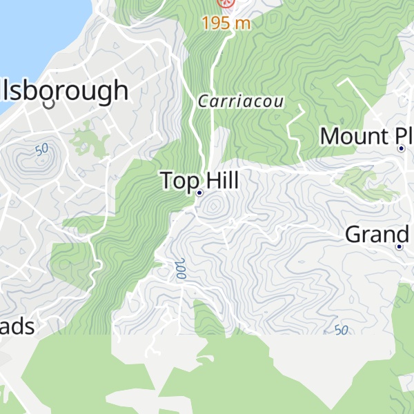 Map of Top Hill