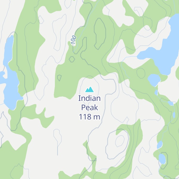 Map of Indian Peak
