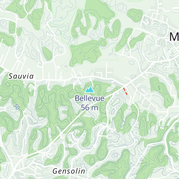 Map of Bellevue