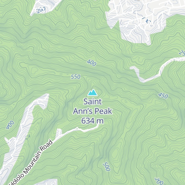 Map of Saint Ann’s Peak