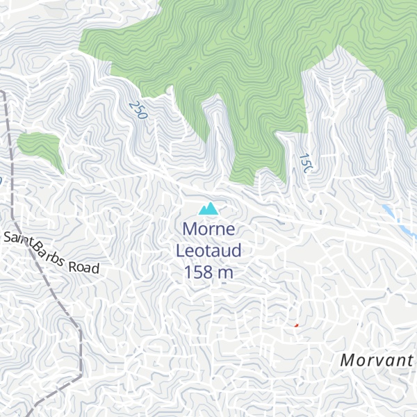 Map of Morne Leotaud