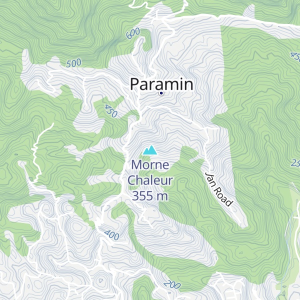 Map of Morne Chaleur