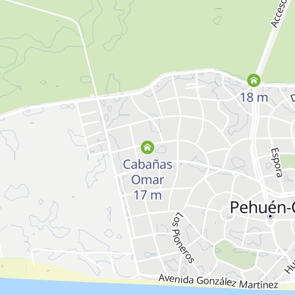 Map of Cabañas Omar