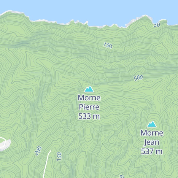 Map of Morne Pierre