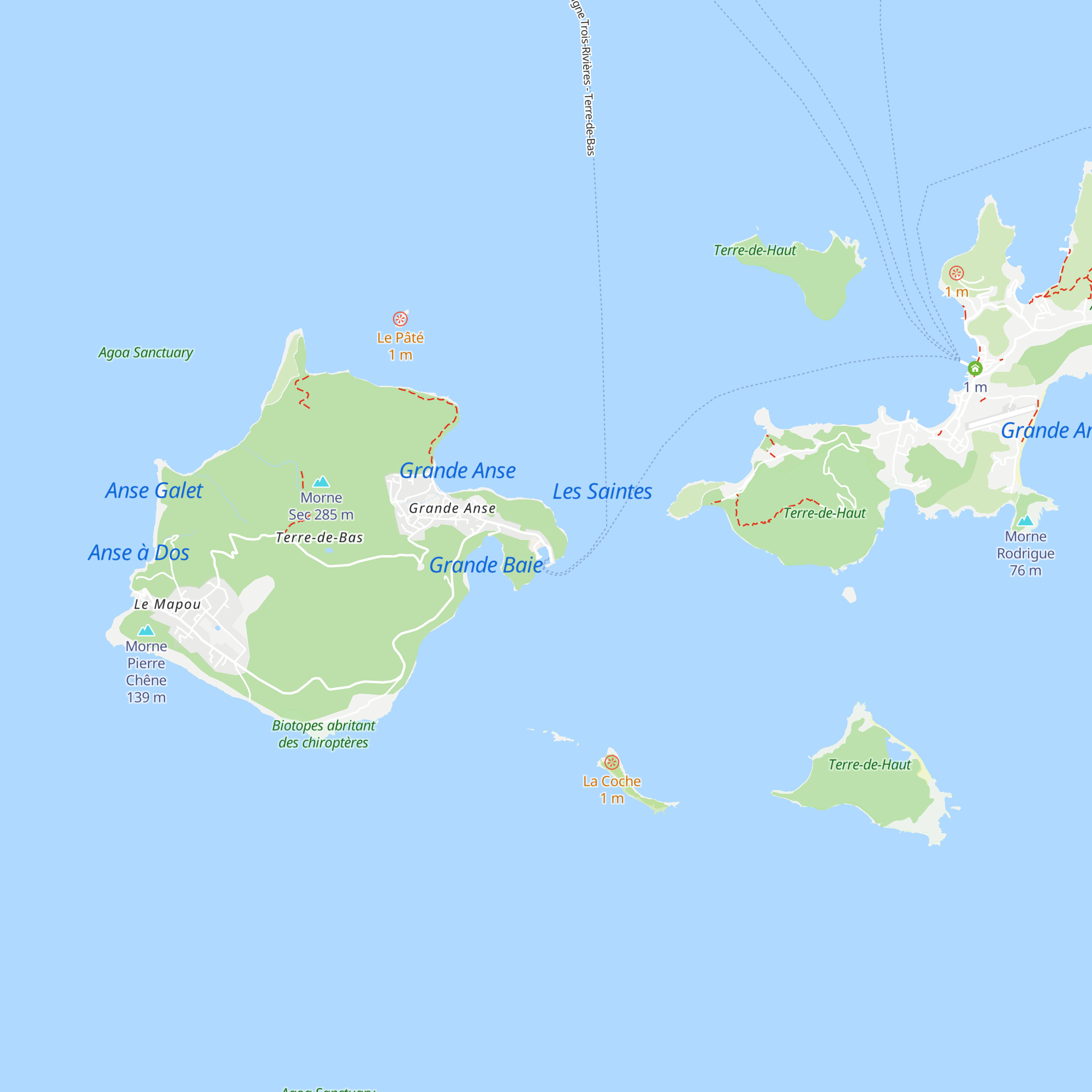 Office du tourisme de Terre de Bas map