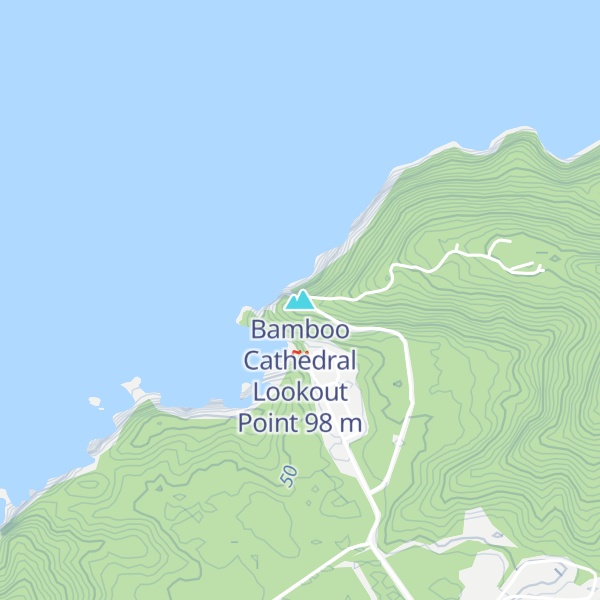 Map of Bamboo Cathedral Lookout Point