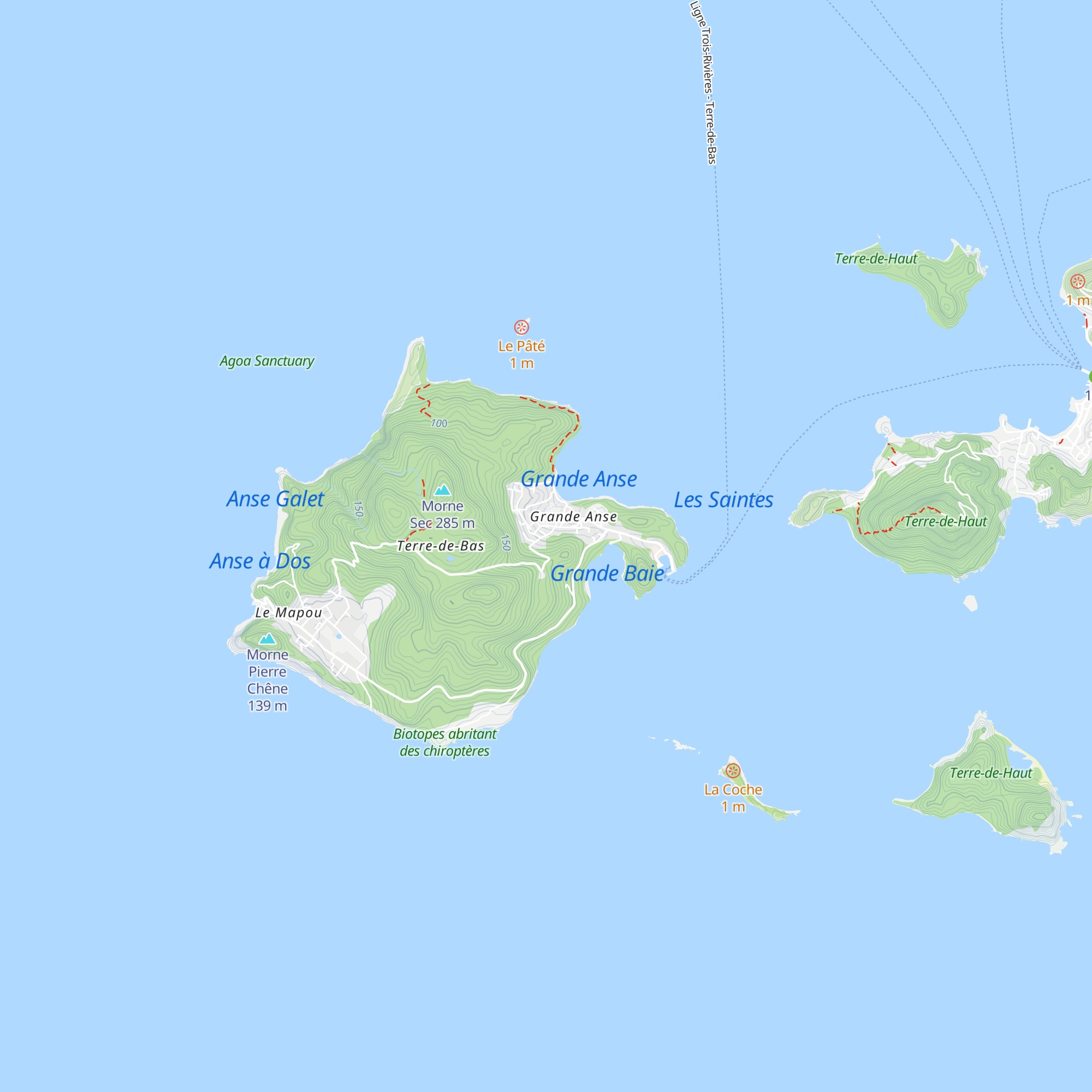 Gites de Robinson map
