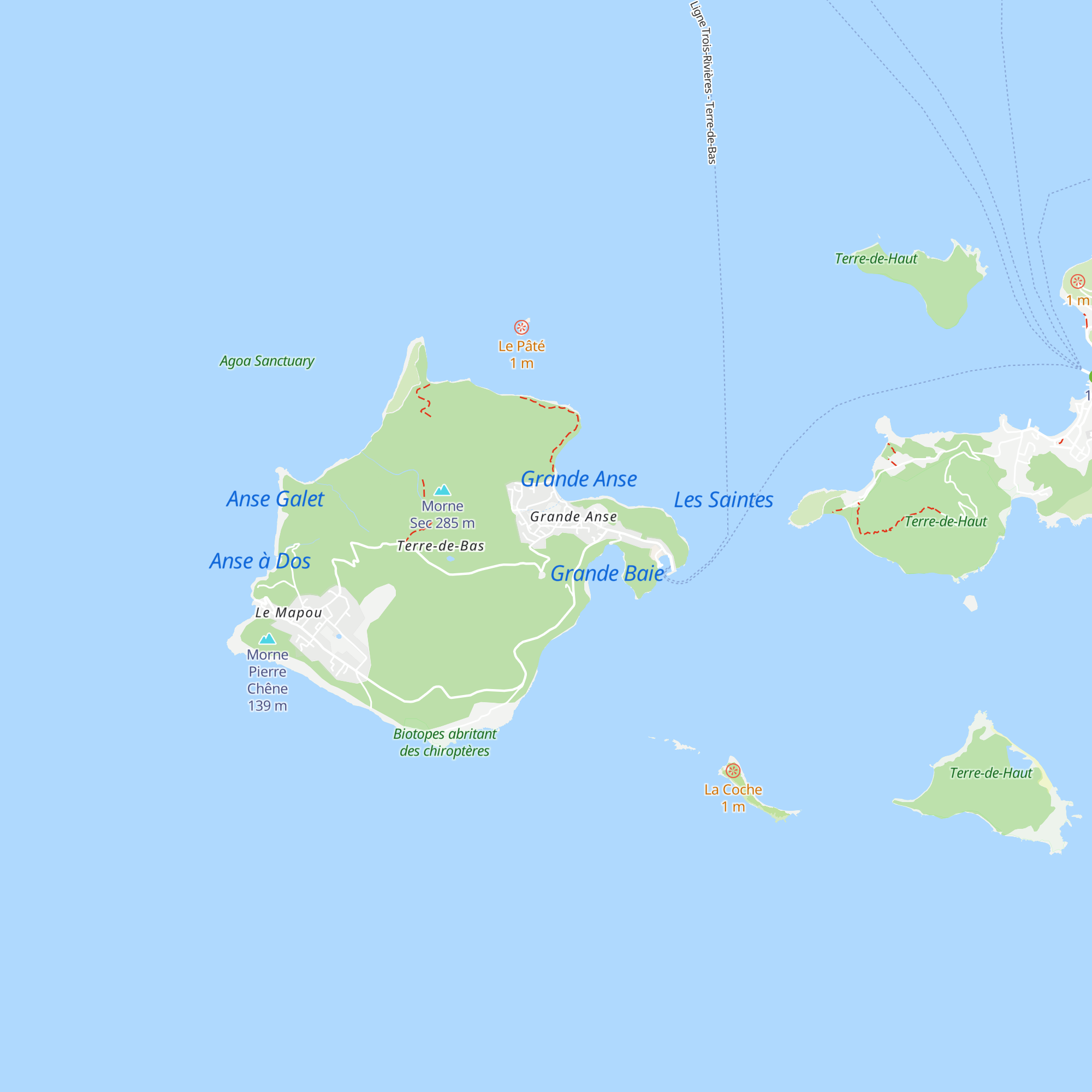 Gites de Robinson map