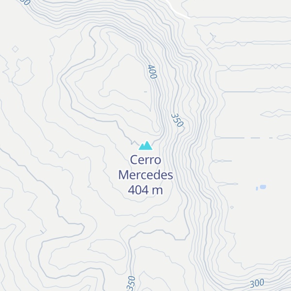 Map of Cerro Mercedes