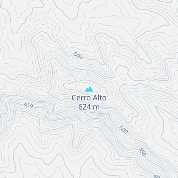 Map of Cerro Alto