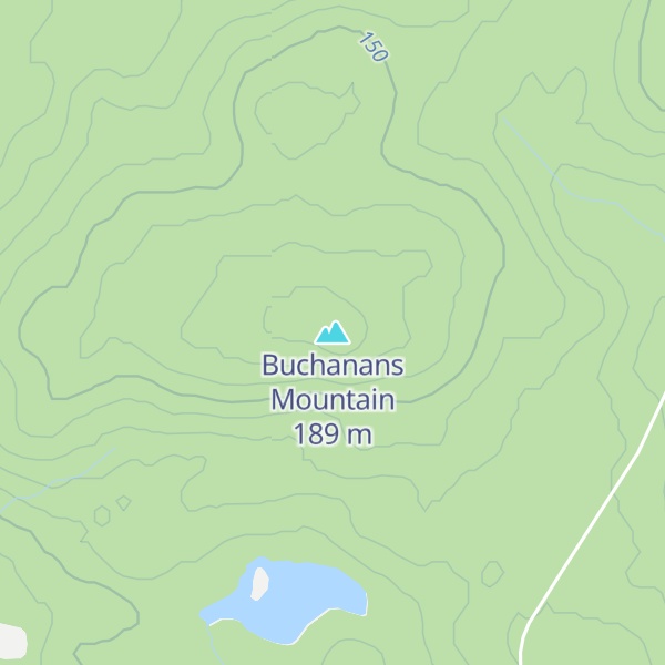 Map of Buchanans Mountain