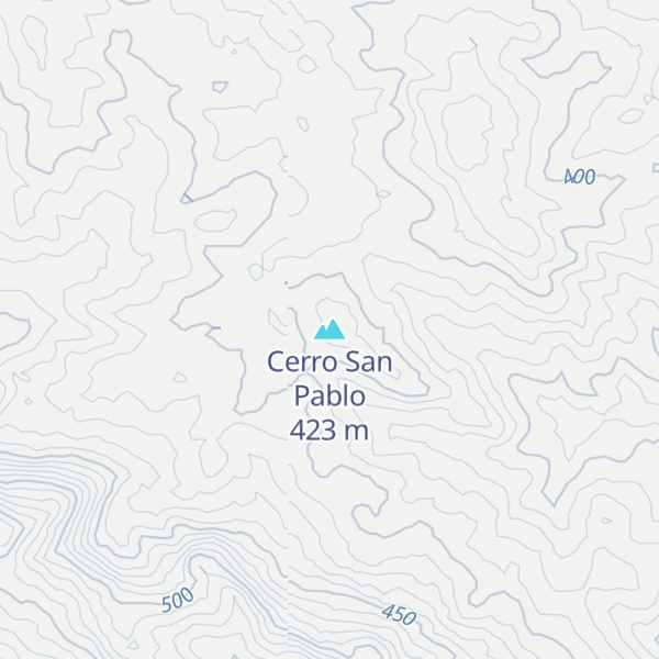 Map of Cerro San Pablo